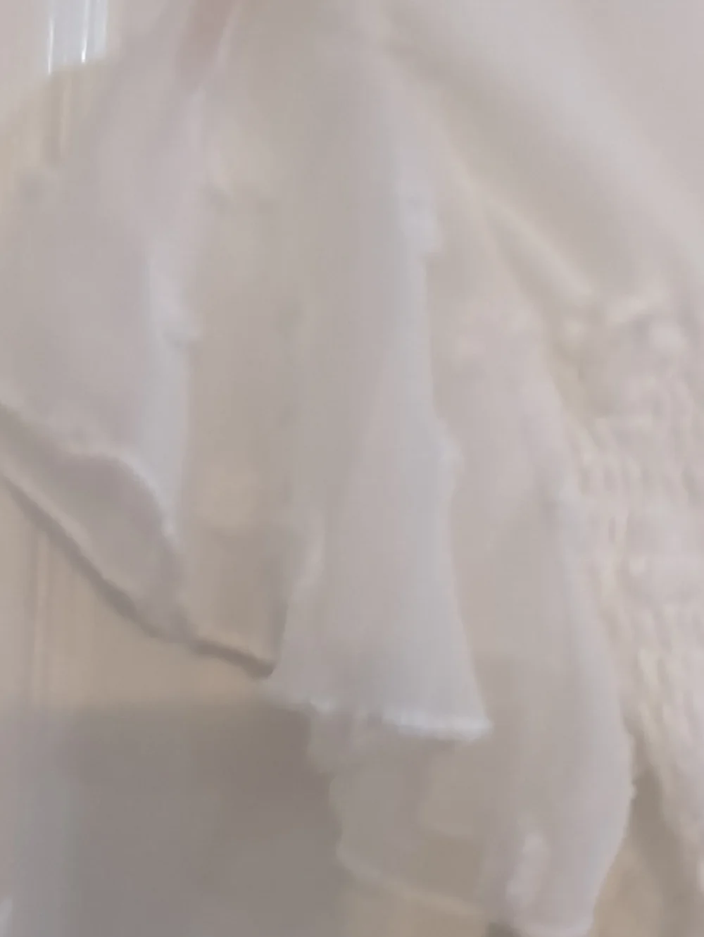White Swiss Dot Smocked Kids Dress